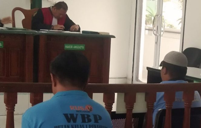 
					Sidang perkara narkotika di PN Pekanbaru.