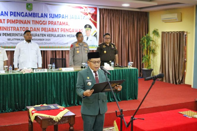 
					62 Pejabat di Lingkungan Pemkab Meranti Resmi Dilantik, Bupati Asmar Tekankan Integritas dan Profesionalitas