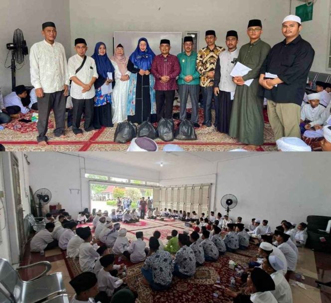 
					Baznas Rohil Hadirkan Kebahagiaan, 200 Anak Yatim Terima Santunan di Mess Pemda