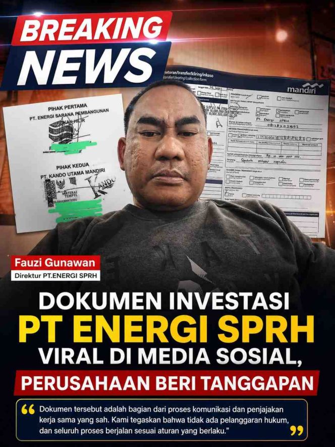 
					Dokumen Investasi PT Energi SPRH Viral di Media Sosial, Perusahaan Beri Tanggapan