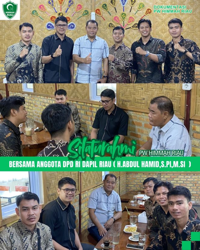 
					Ketua PW HIMMAH Riau Ari Latif Jalin Silaturahmi Bersama Anggota DPD RI Dapil Riau Komite II