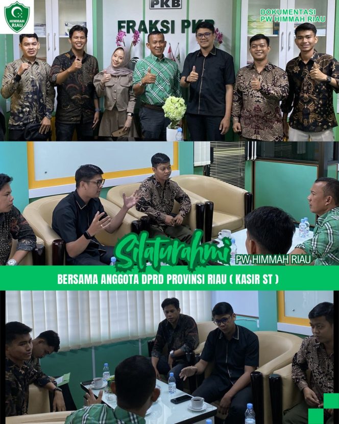 
					Ari Latif Perkuat Sinergi, Silaturahmi PW HIMMAH Riau Bersama Kasir ST di Fraksi PKB DPRD Riau